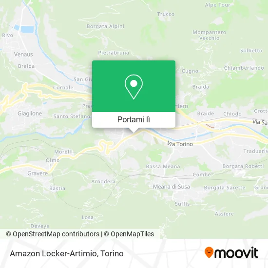 Mappa Amazon Locker-Artimio
