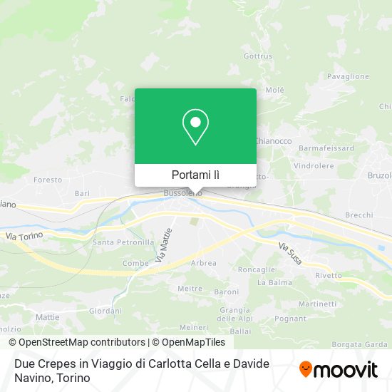 Mappa Due Crepes in Viaggio di Carlotta Cella e Davide Navino