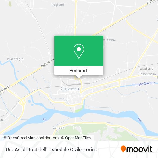 Mappa Urp Asl di To 4 dell' Ospedale Civile