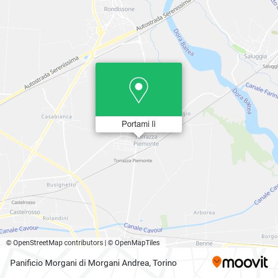 Mappa Panificio Morgani di Morgani Andrea