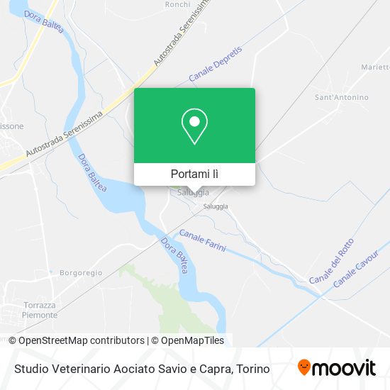 Mappa Studio Veterinario Aociato Savio e Capra