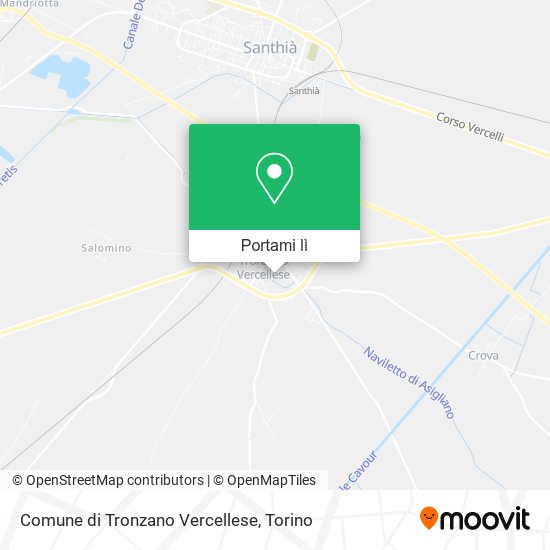 Mappa Comune di Tronzano Vercellese