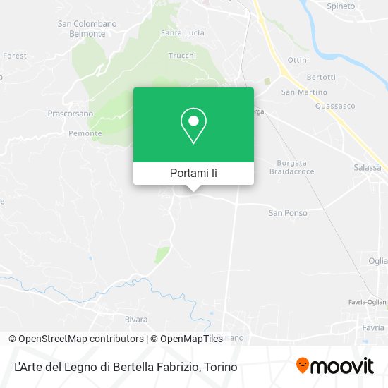 Mappa L'Arte del Legno di Bertella Fabrizio
