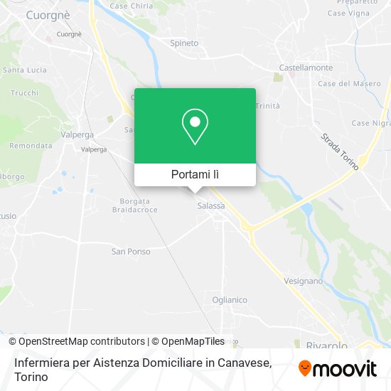 Mappa Infermiera per Aistenza Domiciliare in Canavese