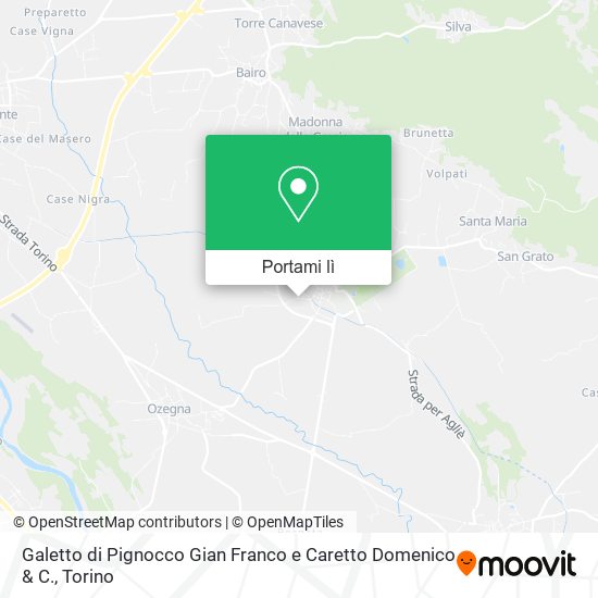 Mappa Galetto di Pignocco Gian Franco e Caretto Domenico & C.