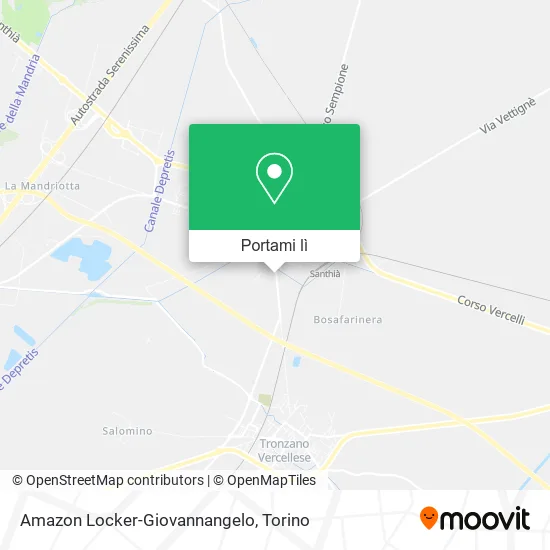 Mappa Amazon Locker-Giovannangelo