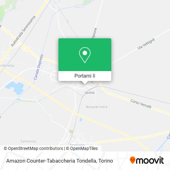 Mappa Amazon Counter-Tabaccheria Tondella