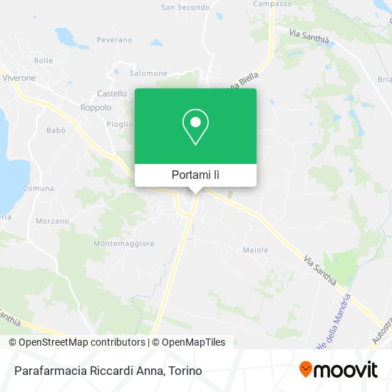 Mappa Parafarmacia Riccardi Anna