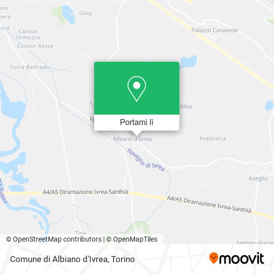 Mappa Comune di Albiano d'Ivrea