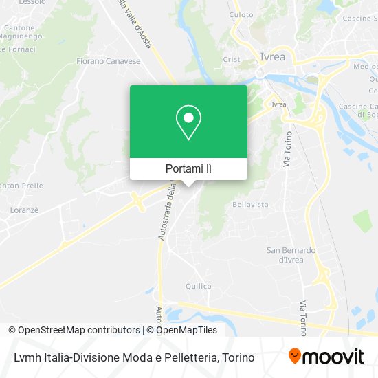 Mappa Lvmh Italia-Divisione Moda e Pelletteria