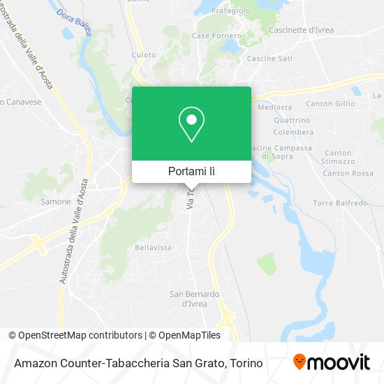 Mappa Amazon Counter-Tabaccheria San Grato