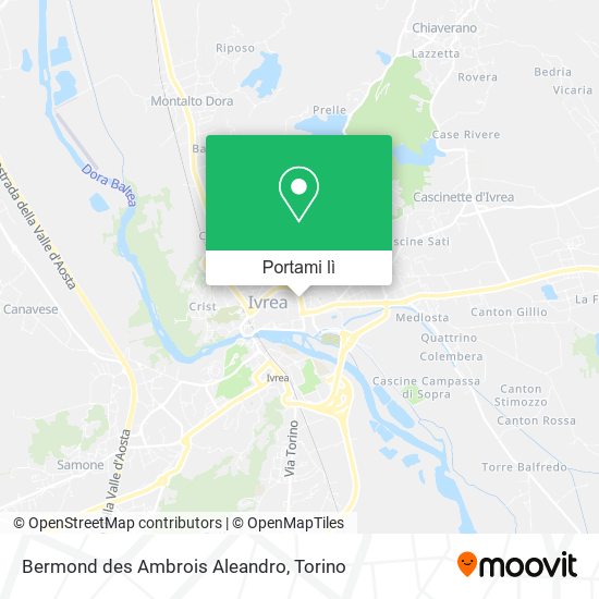 Mappa Bermond des Ambrois Aleandro
