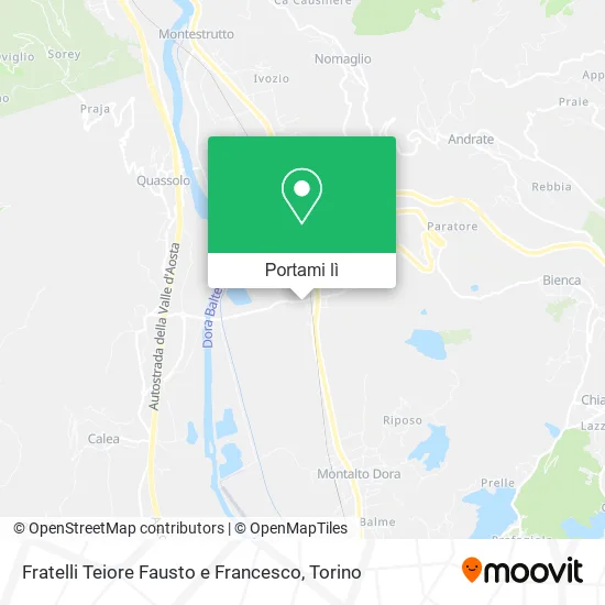 Mappa Fratelli Teiore Fausto e Francesco