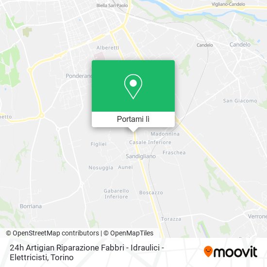 Mappa 24h Artigian Riparazione Fabbri - Idraulici - Elettricisti