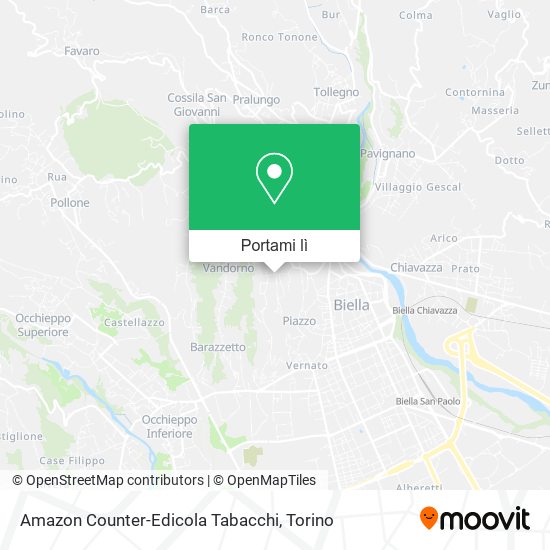 Mappa Amazon Counter-Edicola Tabacchi