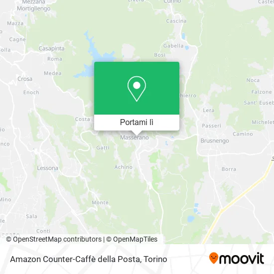 Mappa Amazon Counter-Caffè della Posta