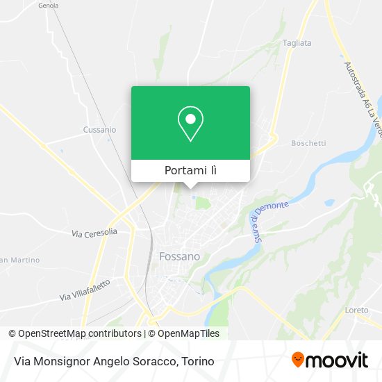 Mappa Via Monsignor Angelo Soracco