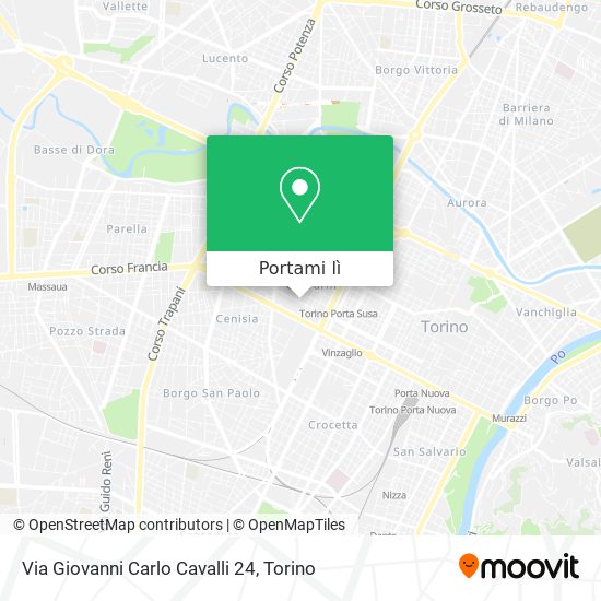 Mappa Via Giovanni Carlo Cavalli 24