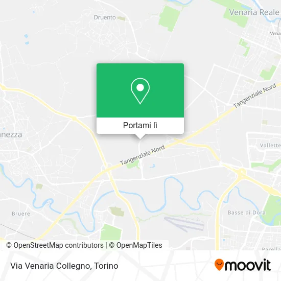 Mappa Via Venaria Collegno