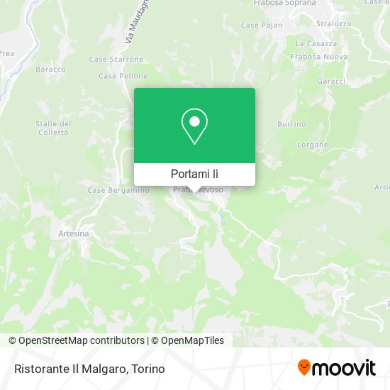 Mappa Ristorante Il Malgaro