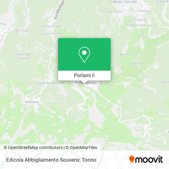 Mappa Edicola Abbigliamento Souvenir