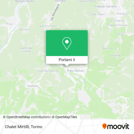 Mappa Chalet Mirtilli