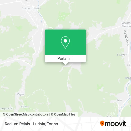 Mappa Radium Relais - Lurisia