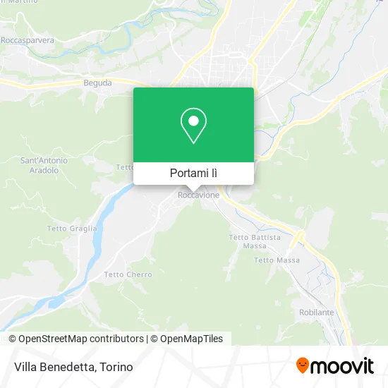 Mappa Villa Benedetta