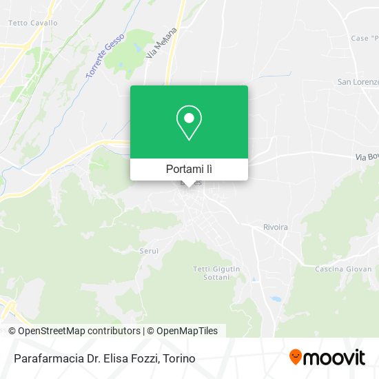 Mappa Parafarmacia Dr. Elisa Fozzi