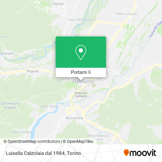 Mappa Luisella Calzolaia dal 1984