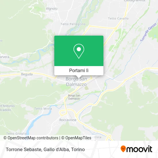 Mappa Torrone Sebaste, Gallo d'Alba