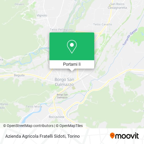 Mappa Azienda Agricola Fratelli Sidoti