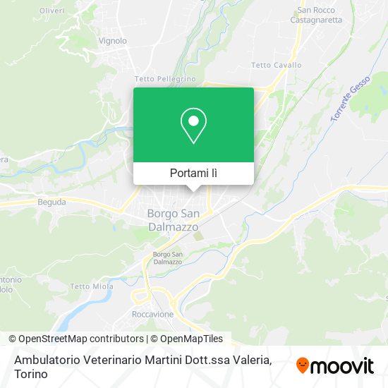 Mappa Ambulatorio Veterinario Martini Dott.ssa Valeria
