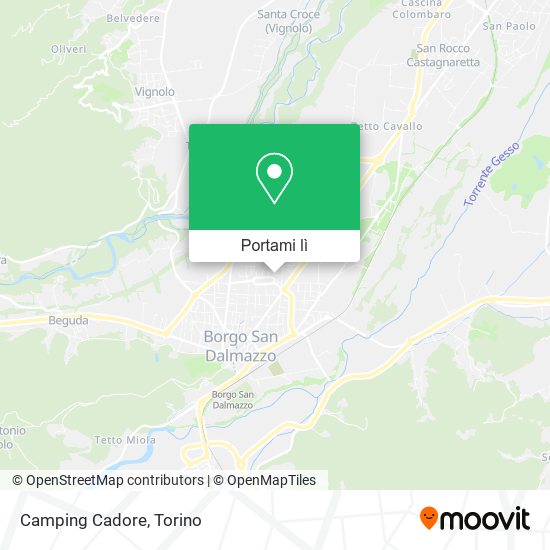 Mappa Camping Cadore