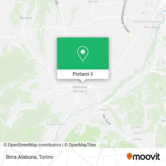Mappa Birra Alabuna
