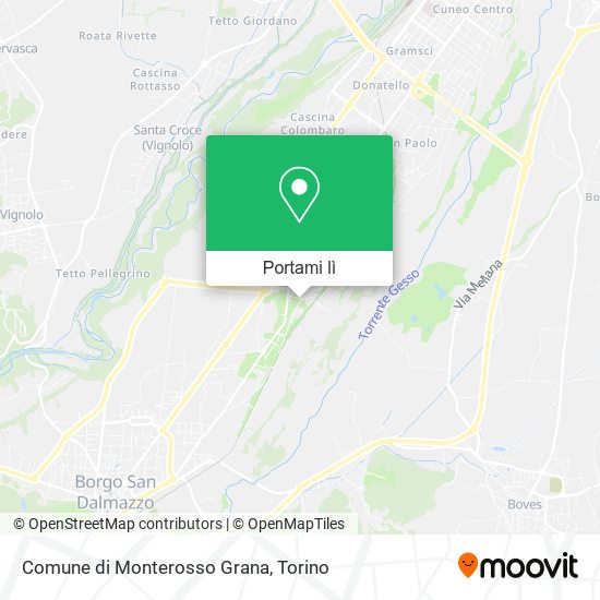 Mappa Comune di Monterosso Grana