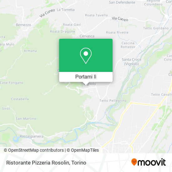 Mappa Ristorante Pizzeria Rosolin