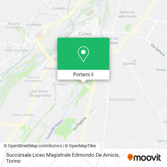 Mappa Succursale Liceo Magistrale Edmondo De Amicis