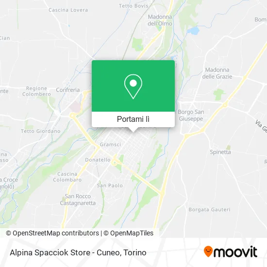 Mappa Alpina Spacciok Store - Cuneo