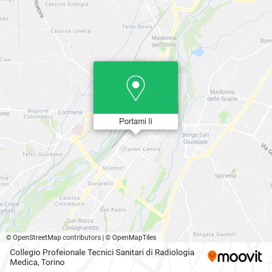 Mappa Collegio Profeionale Tecnici Sanitari di Radiologia Medica