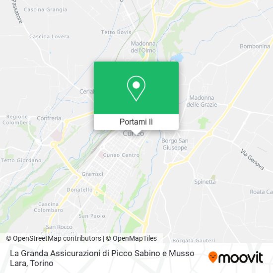 Mappa La Granda Assicurazioni di Picco Sabino e Musso Lara