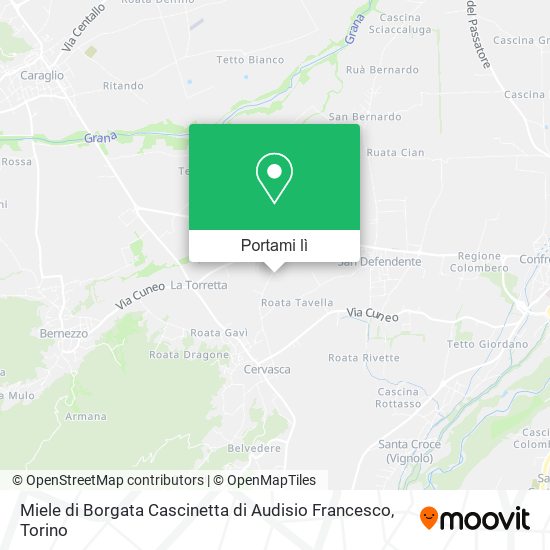 Mappa Miele di Borgata Cascinetta di Audisio Francesco