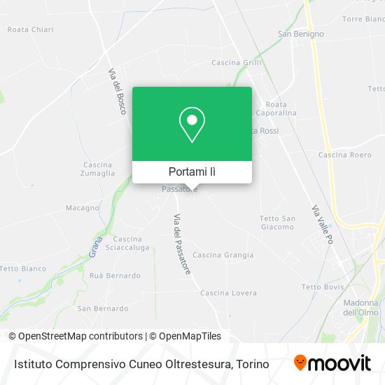 Mappa Istituto Comprensivo Cuneo Oltrestesura