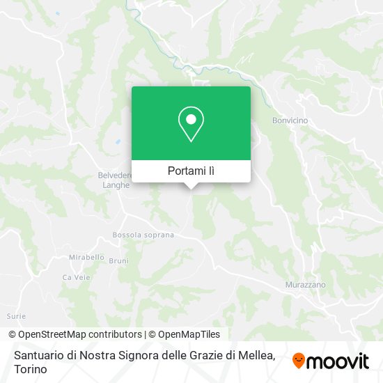 Mappa Santuario di Nostra Signora delle Grazie di Mellea