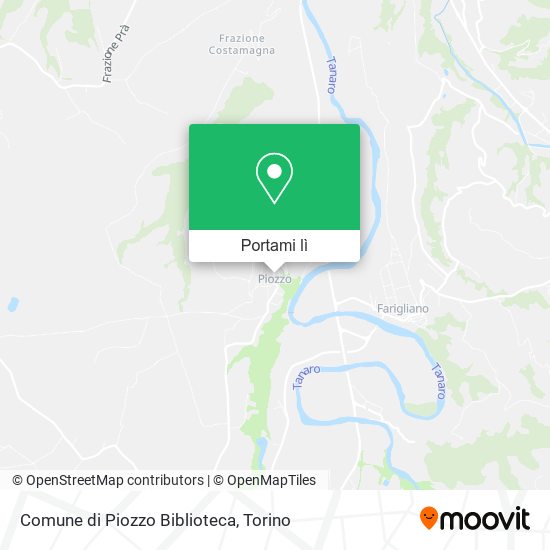 Mappa Comune di Piozzo Biblioteca