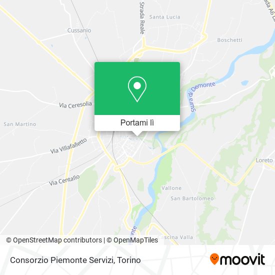 Mappa Consorzio Piemonte Servizi