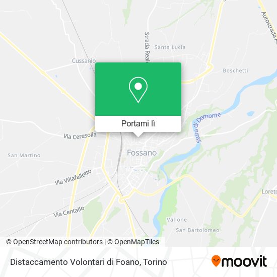 Mappa Distaccamento Volontari di Foano