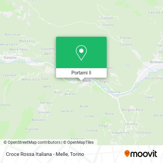 Mappa Croce Rossa Italiana - Melle