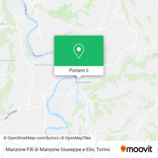 Mappa Manzone F.lli di Manzone Giuseppe e Elio