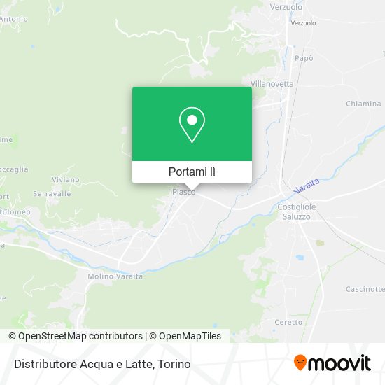 Mappa Distributore Acqua e Latte